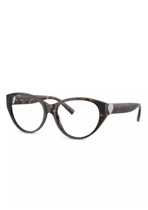 Tiffany & Co Eyewear round-frame glasses - Brown