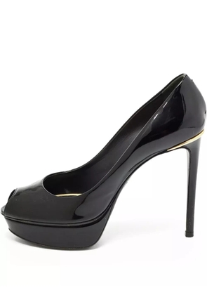 Louis Vuitton Pre-Owned platform peep-toe heels - Black