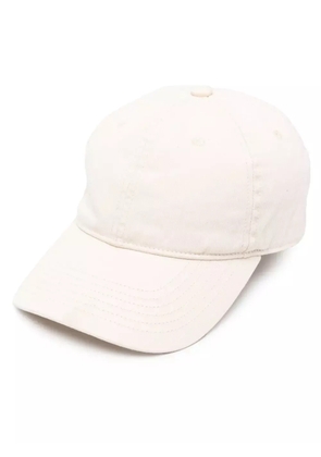 TOTEME leather-trim cotton baseball cap - Neutrals