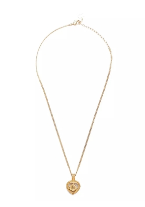 Christian Dior Pre-Owned heart pendant necklace - Gold