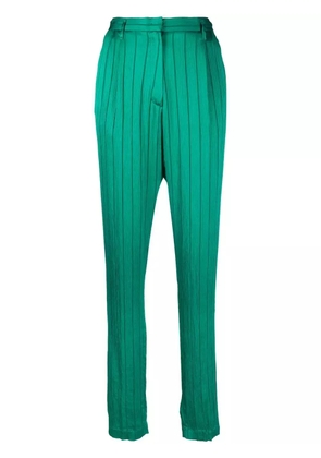 Forte Forte striped high-waisted trousers - Green