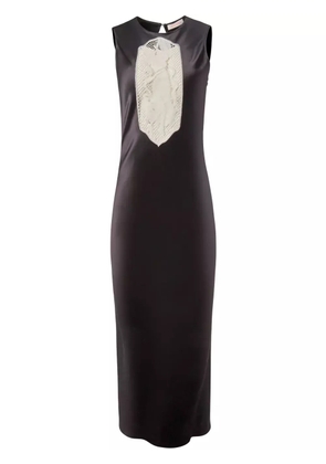 Alejandra Alonso Rojas cut-out midi dress - Black