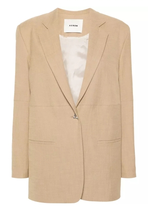 AERON Mercedes single-breasted blazer - Neutrals