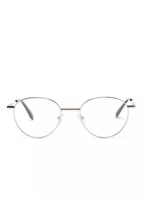Alexander McQueen Eyewear round-frame glasses - Silver