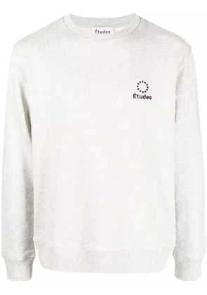 Études Studio embroidered-logo sweatshirt - Grey