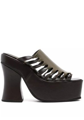 Eckhaus Latta 135mm twist-detail sandals - Green