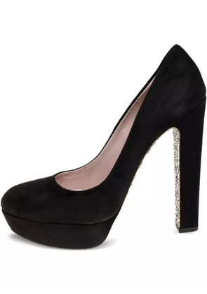 Miu Miu Pre-Owned 140mm suede pumps - Black