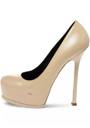Saint Laurent Pre-Owned 110mm Tribtoo pumps - Neutrals