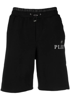 Philipp Plein logo-plaque track shorts - Black