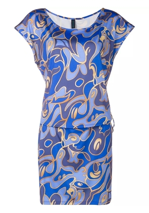 Lygia & Nanny graphic-print dress - Blue
