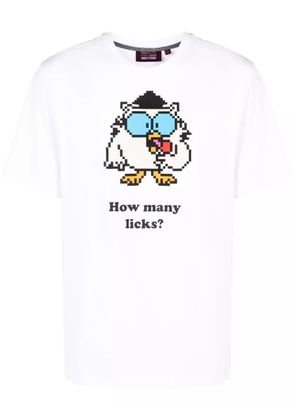 Mostly Heard Rarely Seen 8-Bit How Many Licks cotton T-shirt - White