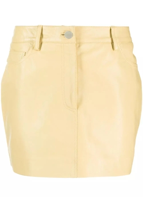 REMAIN leather mini skirt - Yellow