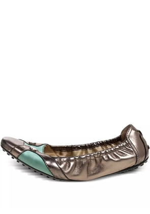 Tod's Vintage leather ballet flats - Brown