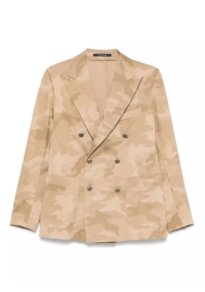 Tagliatore camouflage-pattern blazer - Neutrals