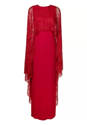 Lethicia Bronstein Andrey lace-detail maxi dress - Red