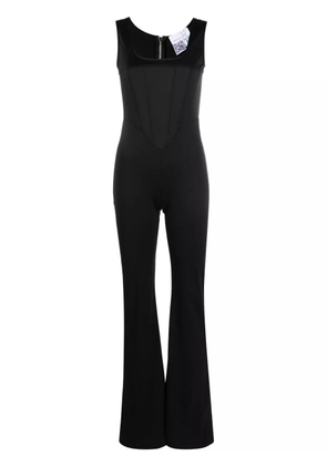 Natasha Zinko Supplex scoop-neck jumpsuit - Black