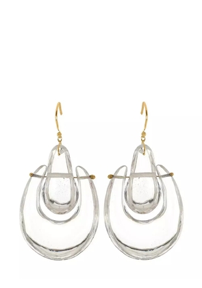 Ten Thousand Things 18kt yellow gold Large O'Keeffe crystal earrings