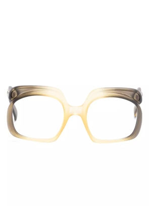Christian Dior Pre-Owned 1970s ombré butterfly-frame glasses - Yellow