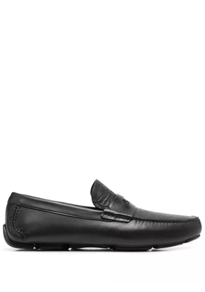 Ferragamo slip-on leather loafers - Black
