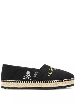 Mastermind World logo embroidered espadrilles - Black