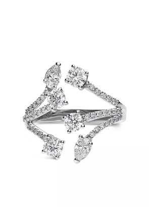 LEO PIZZO 18kt white gold diamond ring - Silver
