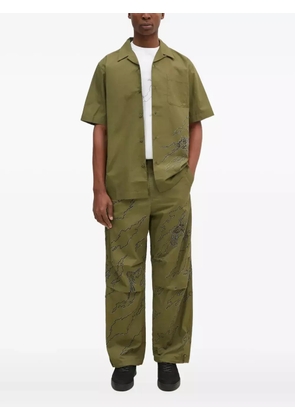 Maharishi dragon-embroidered short-sleeve shirt - Green