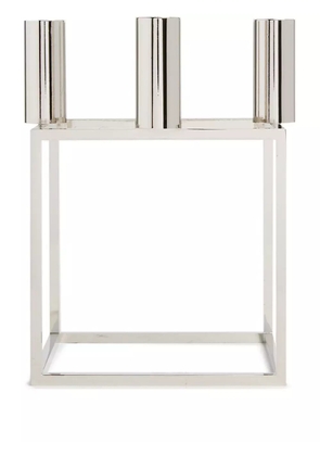 Audo Kubus metal candle holder - Silver