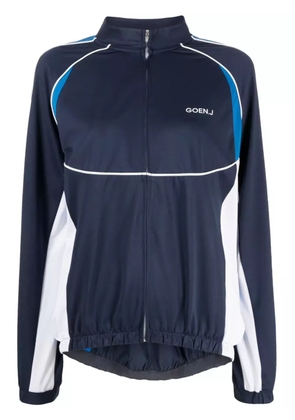 Goen.J logo-print track jacket - Blue