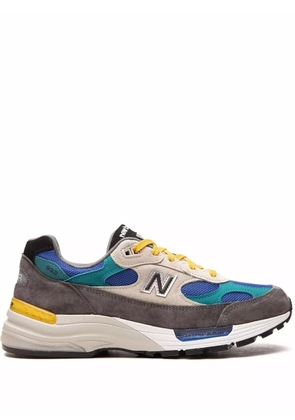 New Balance 992 'Grey/Blue/Teal/Yellow' low-top sneakers