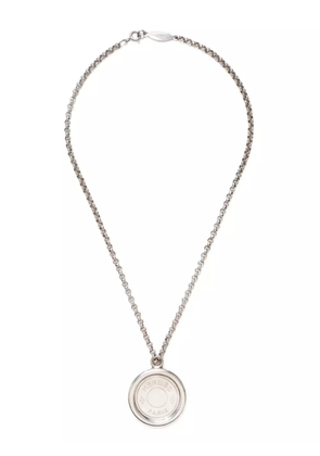 Hermès Pre-Owned 1990s Sellier Coin necklace - Silver