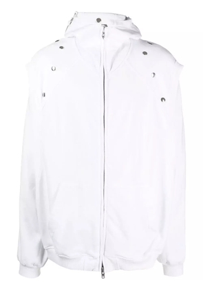 Walter Van Beirendonck Star zip-fastening hoodie - White