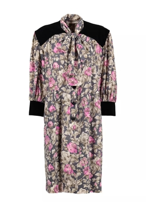 Saint Laurent Pre-Owned floral-print dress - Multicolor