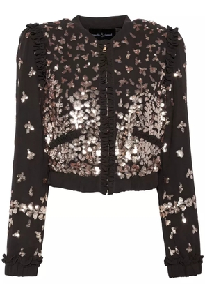 Needle & Thread Fern bomber jacket - Grey