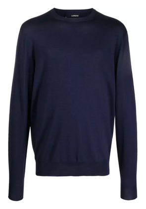 Lardini plain wool-silk jumper - Blue