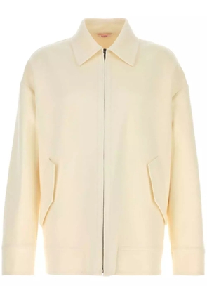 Valentino Garavani zip-up shirt jacket - Neutrals