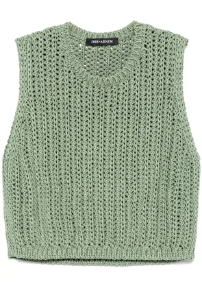 Iris Von Arnim knitted top - Green