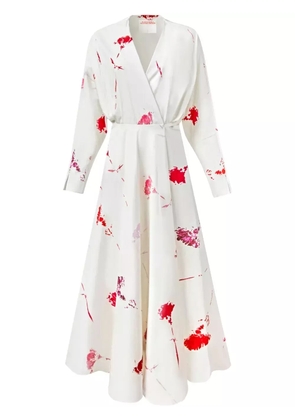 Alejandra Alonso Rojas cotton wrap dress - White