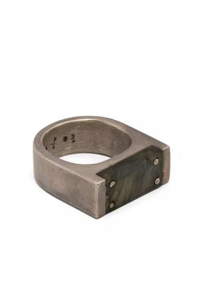 Parts of Four Plate Single 9mm ring - Silver