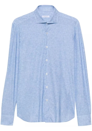 Orian mélange-effect shirt - Blue