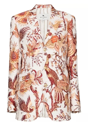 ETRO Tree of Life jacquard blazer - Neutrals