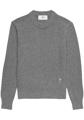 AMI Paris cashmere-blend crew-neck jumper - Grey