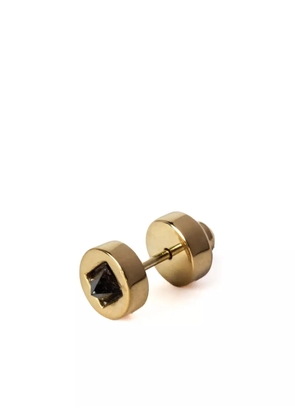 Parts of Four crystal-pyramid stud earring - Gold