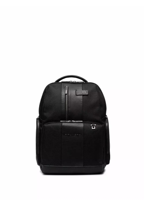 PIQUADRO Fast Check panelled backpack - Black