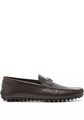 Tod's T Ring City Gommino loafers - Brown