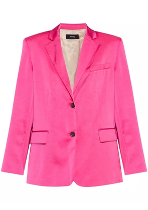 Theory satin-finish blazer - Pink