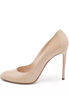 Casadei Vintage pre-owned 110mm pointed-toe stiletto pumps - Neutrals