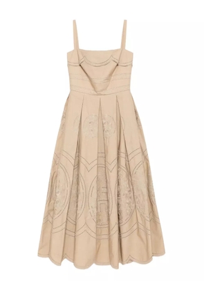 Elie Saab embroidered ong dress - Grey