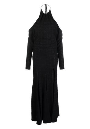 Philosophy Di Lorenzo Serafini halterneck tie-fastening dress - Black