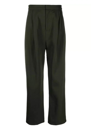 Sara Lanzi pleated high-rise trousers - Green