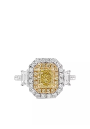 HYT Jewelry 18kt white gold diamond ring - Silver